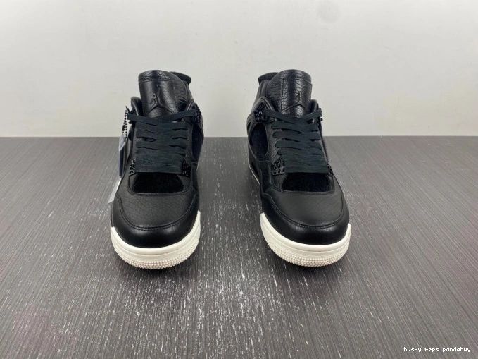 Rep Husky 819139-010 Jordan Hair Black 4 Retro Pony 0713